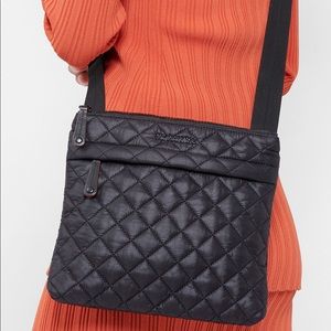 Mz Wallace black metro flat crossbody like new